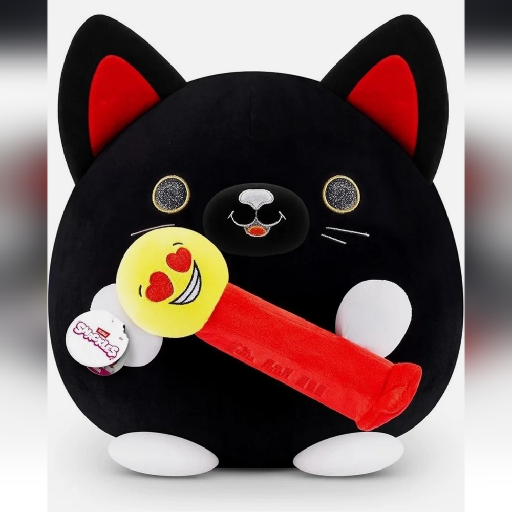Zuru Snackle Luna Pez Cat 14” Jumbo Plush w/ Pez dispenser Snackles NEW!